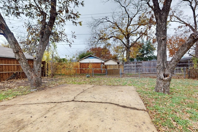 view of yard with a patio