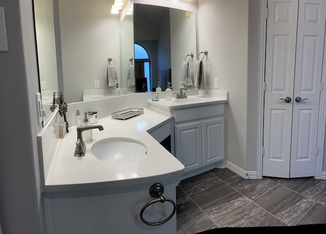 bathroom featuring vanity