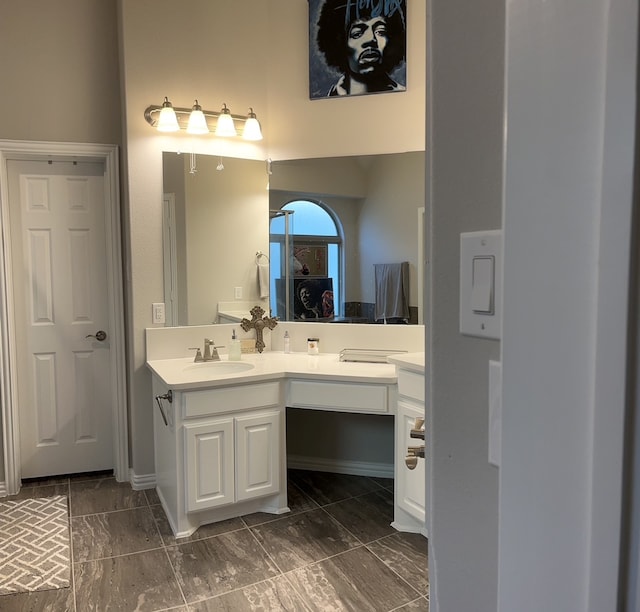 bathroom with vanity