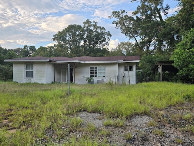 view of ranch-style home