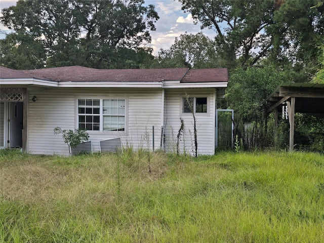 view of property exterior