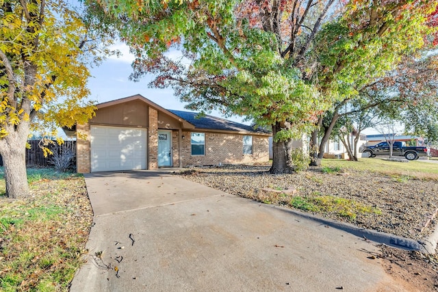 ranch-style house with a garage