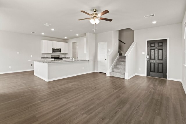 living room featuring wood-type flooring