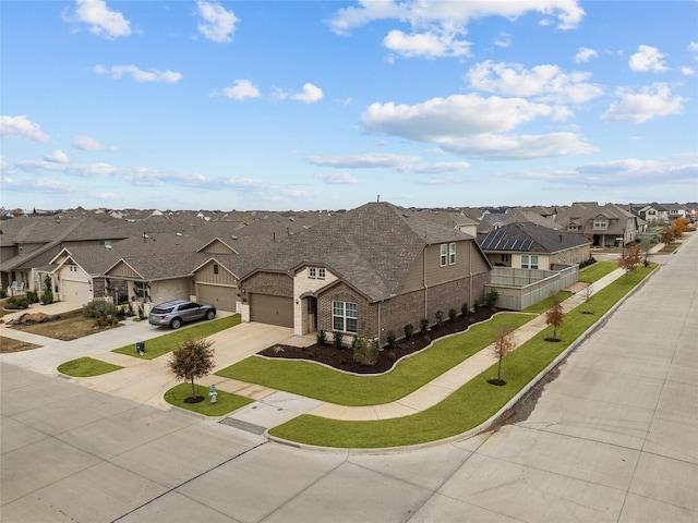 view of front of home with a front lawn