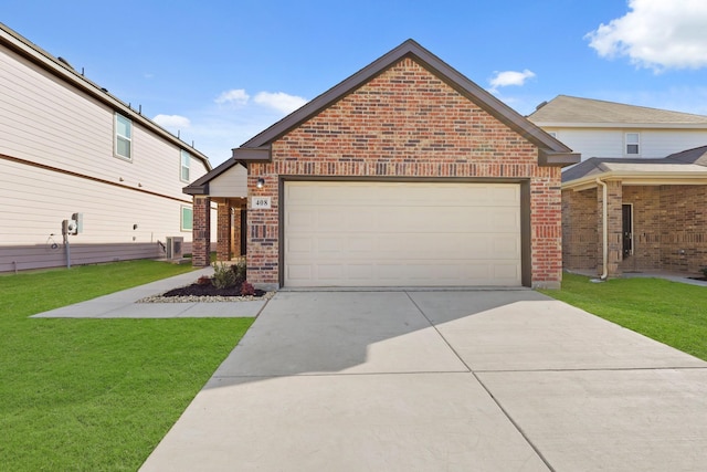 view of front of home featuring a front yard