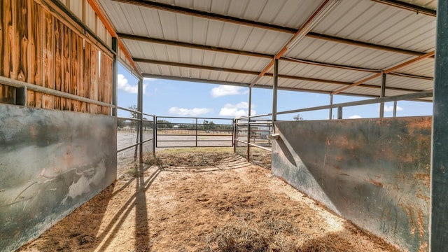 view of stable