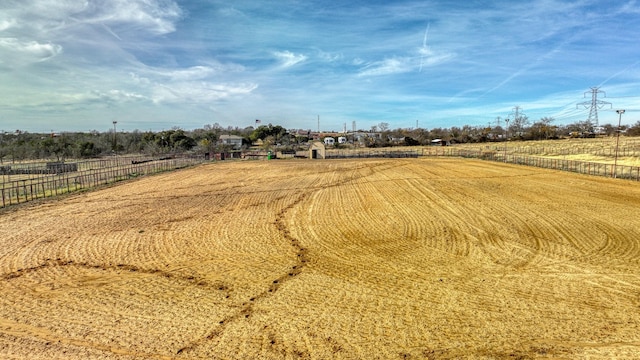 exterior space featuring a rural view