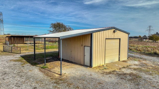 view of outdoor structure