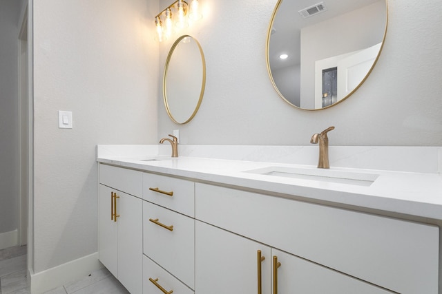 bathroom with vanity