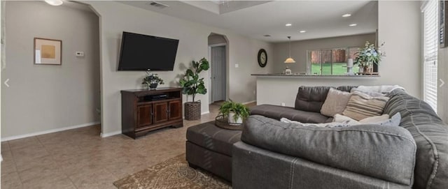 living room with a wealth of natural light