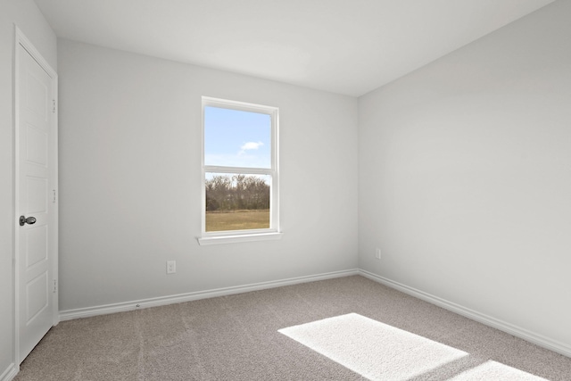 view of carpeted empty room