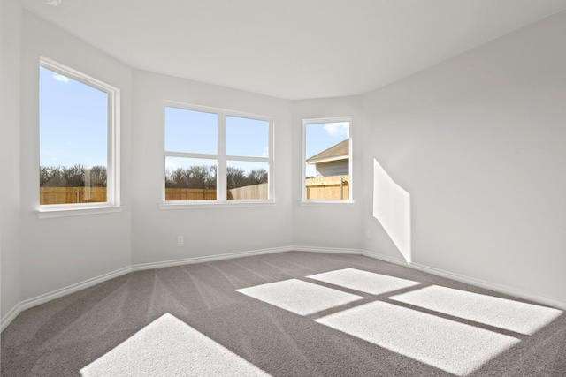 view of carpeted empty room