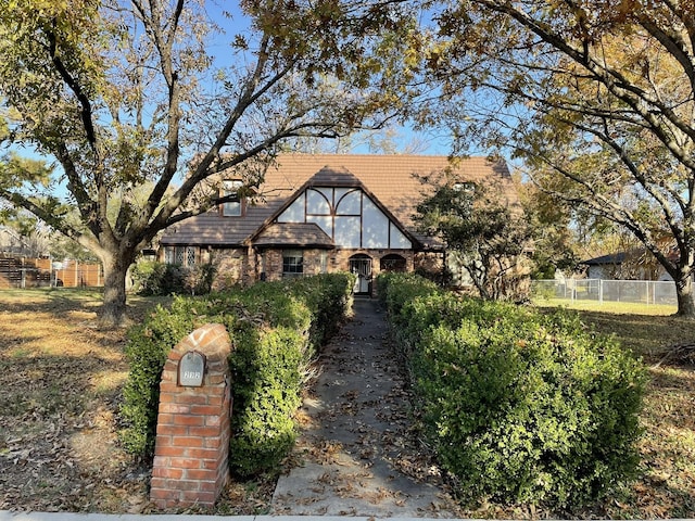 view of tudor house