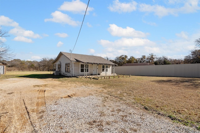 view of back of property