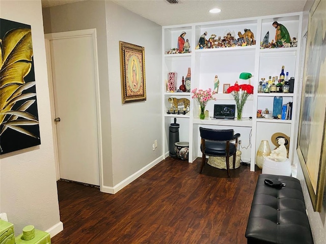 interior space featuring dark hardwood / wood-style floors