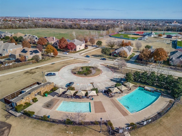 birds eye view of property