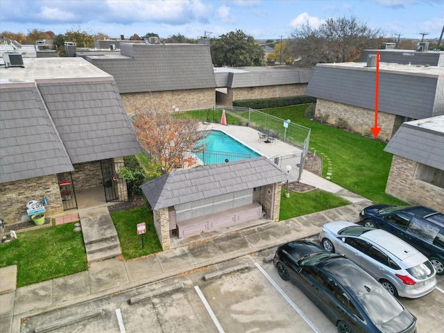 birds eye view of property