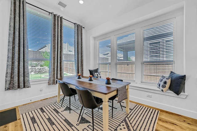 dining room featuring hardwood / wood-style floors