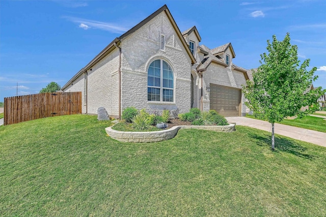 view of front of house with a front yard