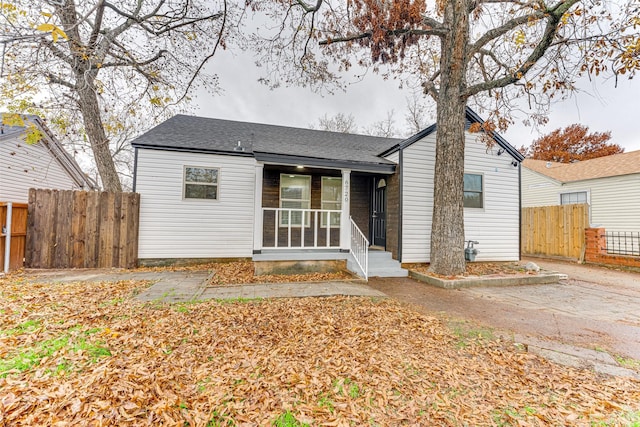 view of front of home