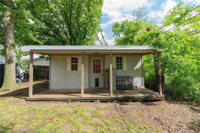 view of outbuilding