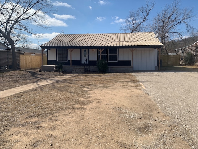 view of front of home with a porch