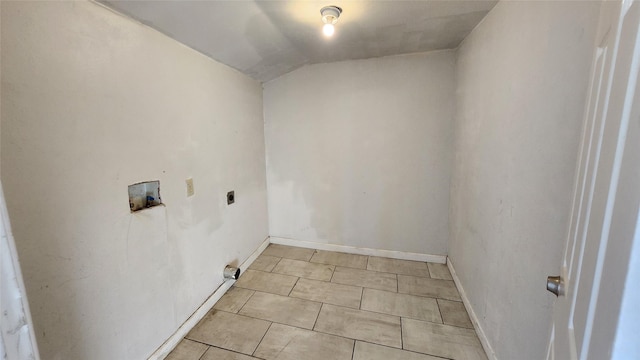 laundry room featuring electric dryer hookup and hookup for a washing machine