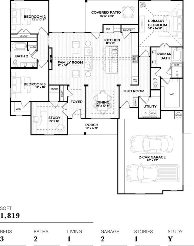 313 Slimp Blf, Azle, TX 76020 - view of home floor plan