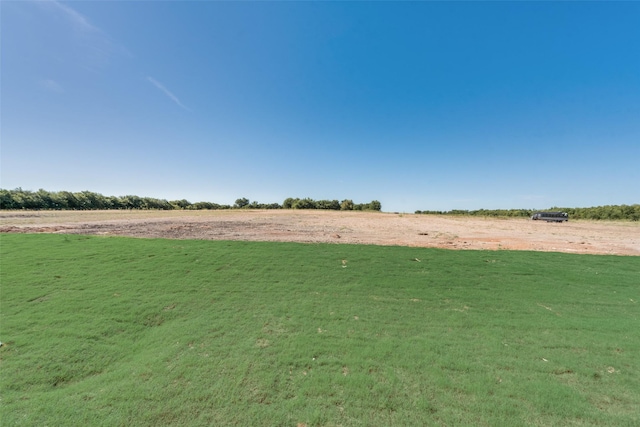 view of yard featuring a rural view