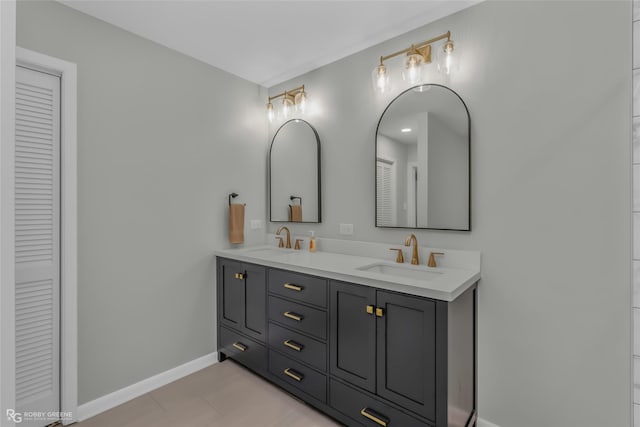 bathroom featuring vanity