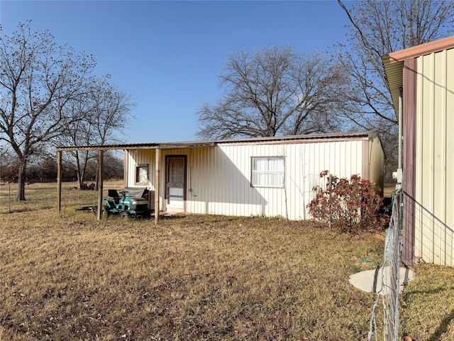 view of outdoor structure