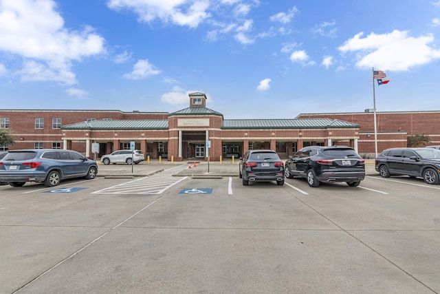 view of uncovered parking lot