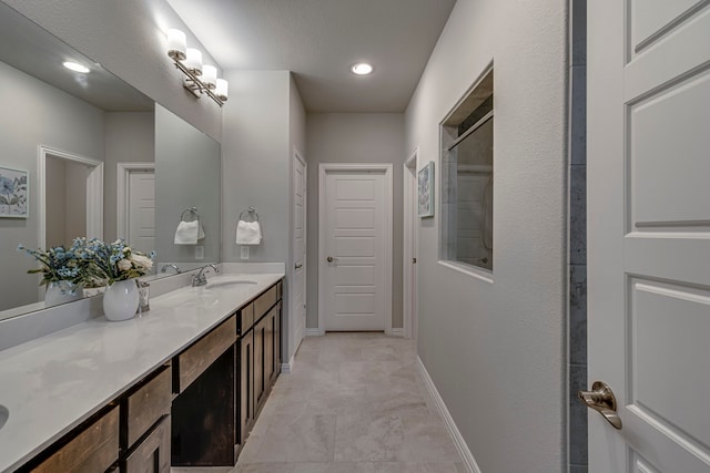 bathroom featuring vanity