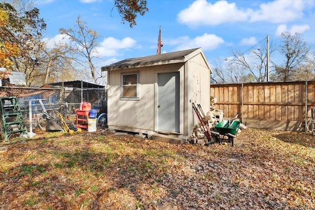 view of outdoor structure