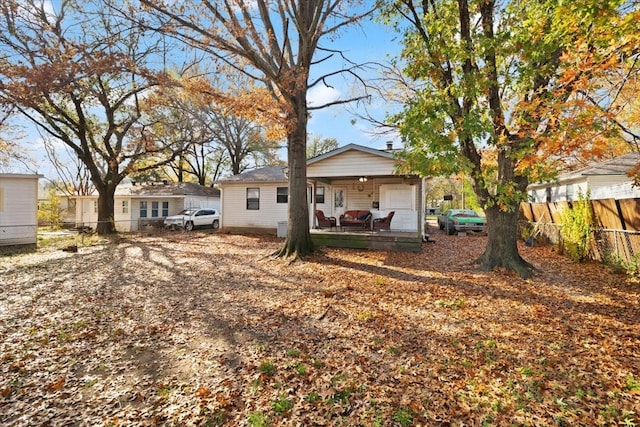 view of back of property