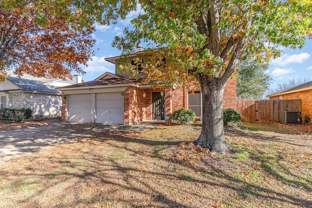 view of front of home featuring central AC