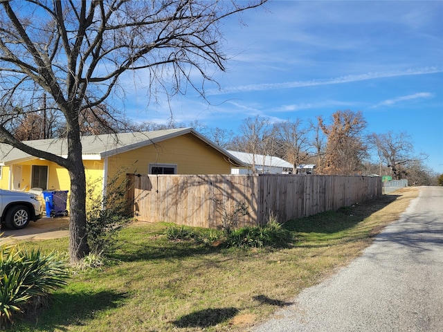 view of side of property