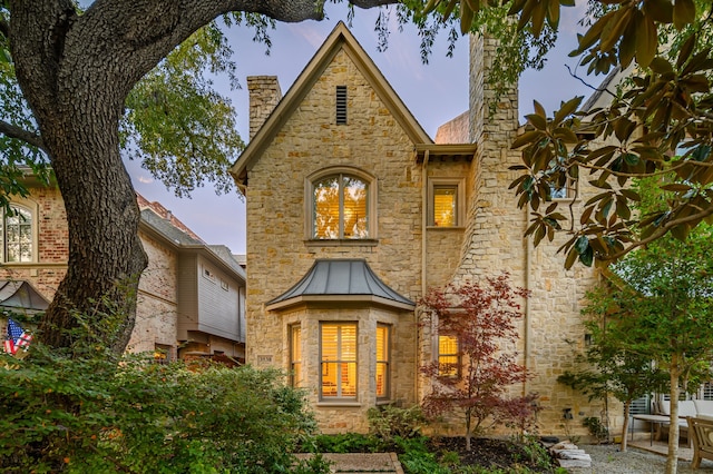 view of tudor home