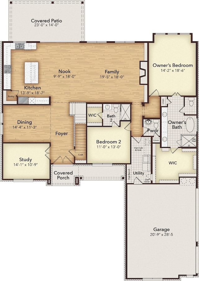 403 Spoonbill Rd, Sunnyvale, TX 75182 - view of home floor plan