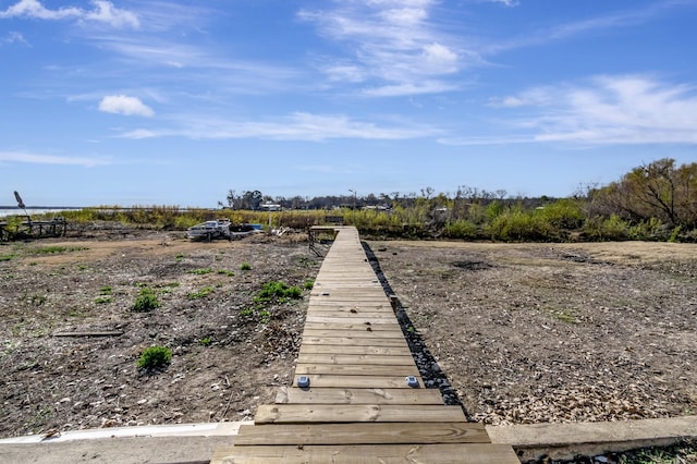 view of dock