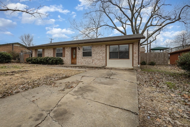 view of ranch-style house