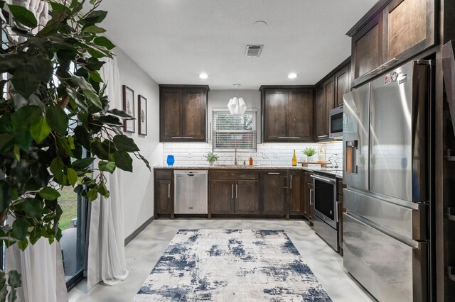 dining area featuring lofted ceiling with beams, ceiling fan, and a stone fireplace