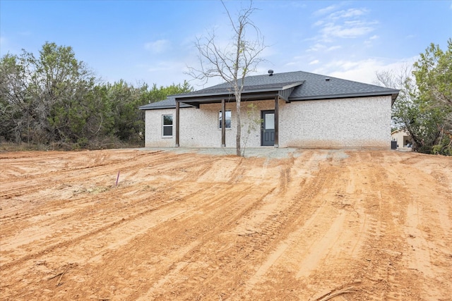 view of rear view of property