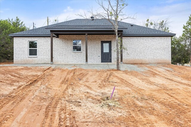 view of rear view of property