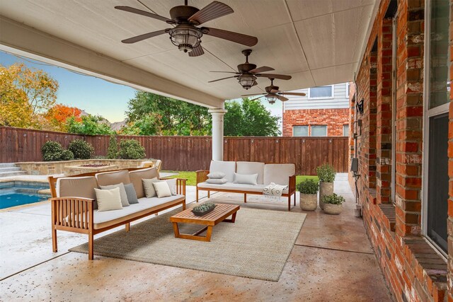 view of patio / terrace featuring area for grilling, exterior bar, and exterior kitchen