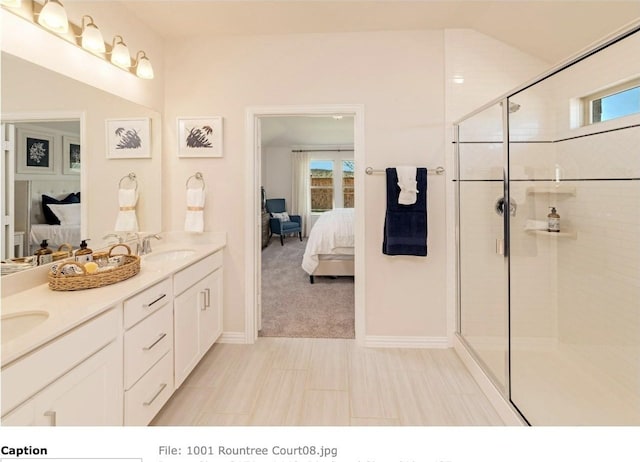 bedroom with light carpet and a raised ceiling