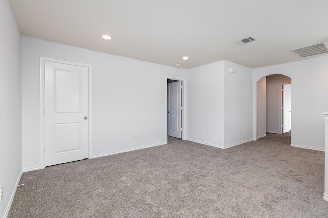 view of carpeted empty room