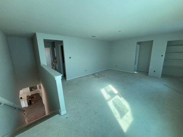 view of unfurnished living room