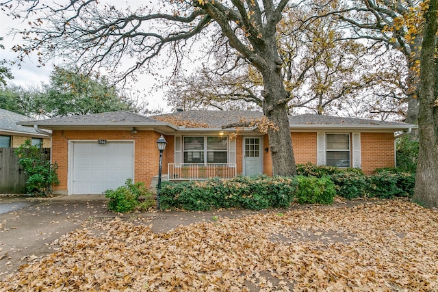 ranch-style house with a garage