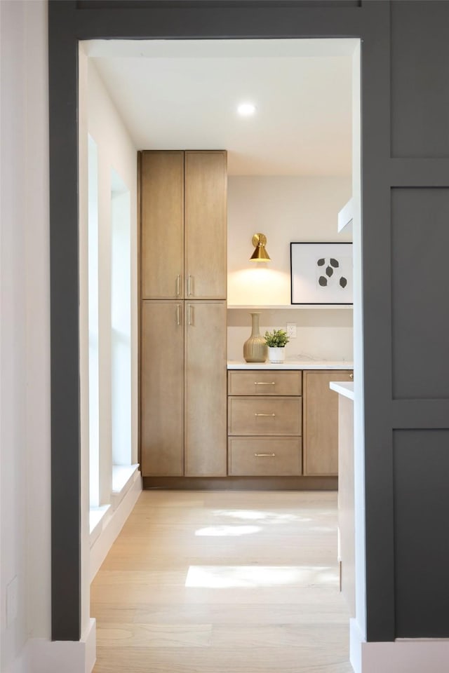 bathroom featuring wood-type flooring